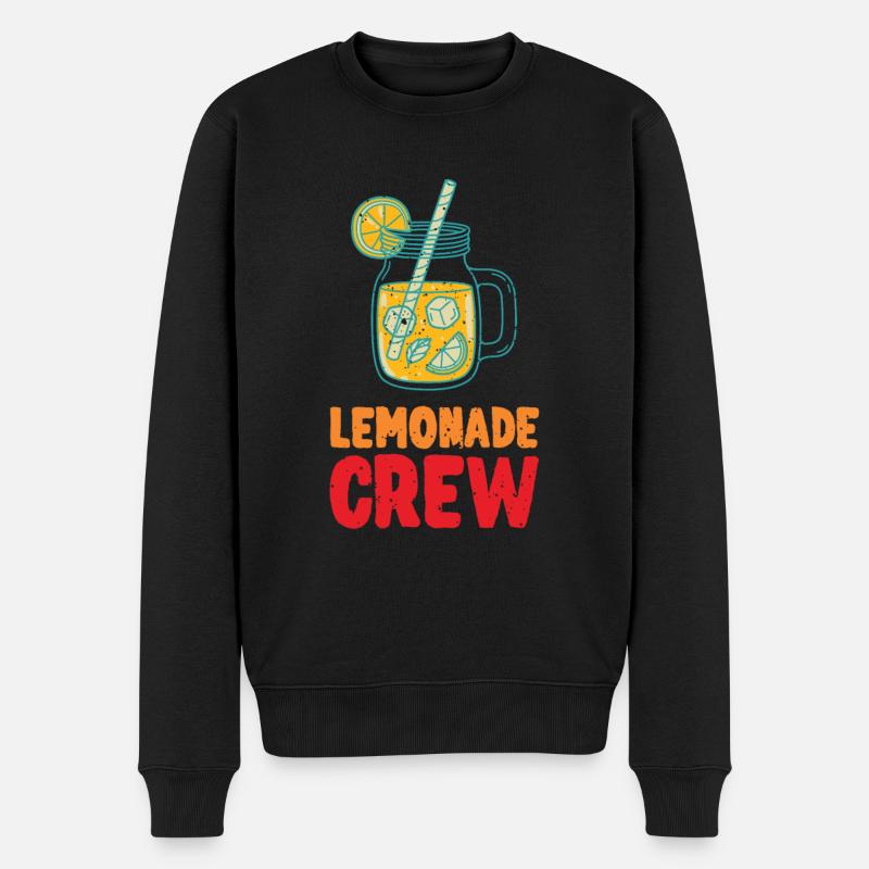 Lemonade Crew Juice Stand - Männer Premium Bio Pullover - Schwarz