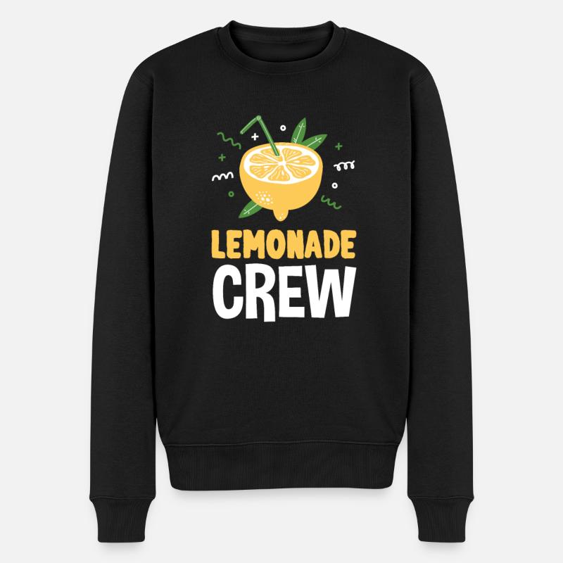 Lemonade Crew Juice Stand - Männer Premium Bio Pullover - Schwarz