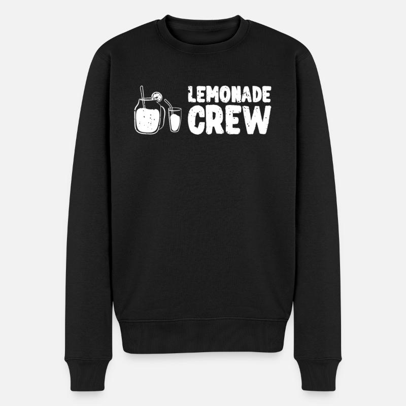 Lemonade Crew Juice Stand - Männer Premium Bio Pullover - Schwarz