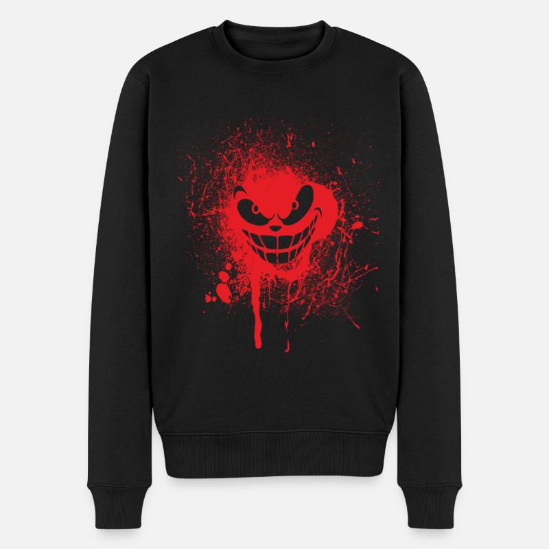 Joker Blood Design - Pull Premium bio Homme - noir