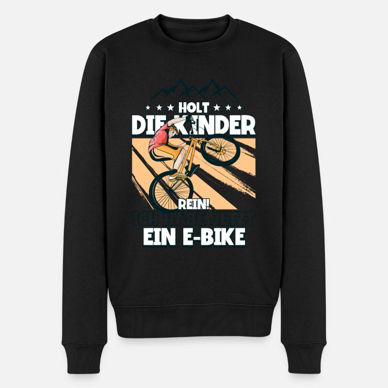 Ich habe jetzt ein E-Bike Pedelec E-Bike - Männer Premium Bio Pullover - Schwarz