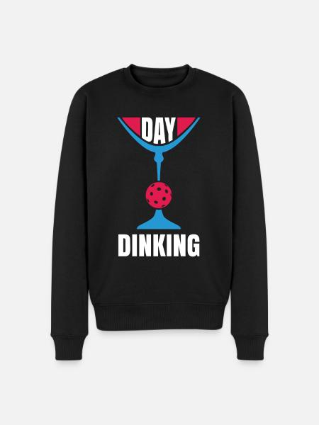 Day Dinking Funny Martini Pickleball - Men's Premium Organic Jumper - black