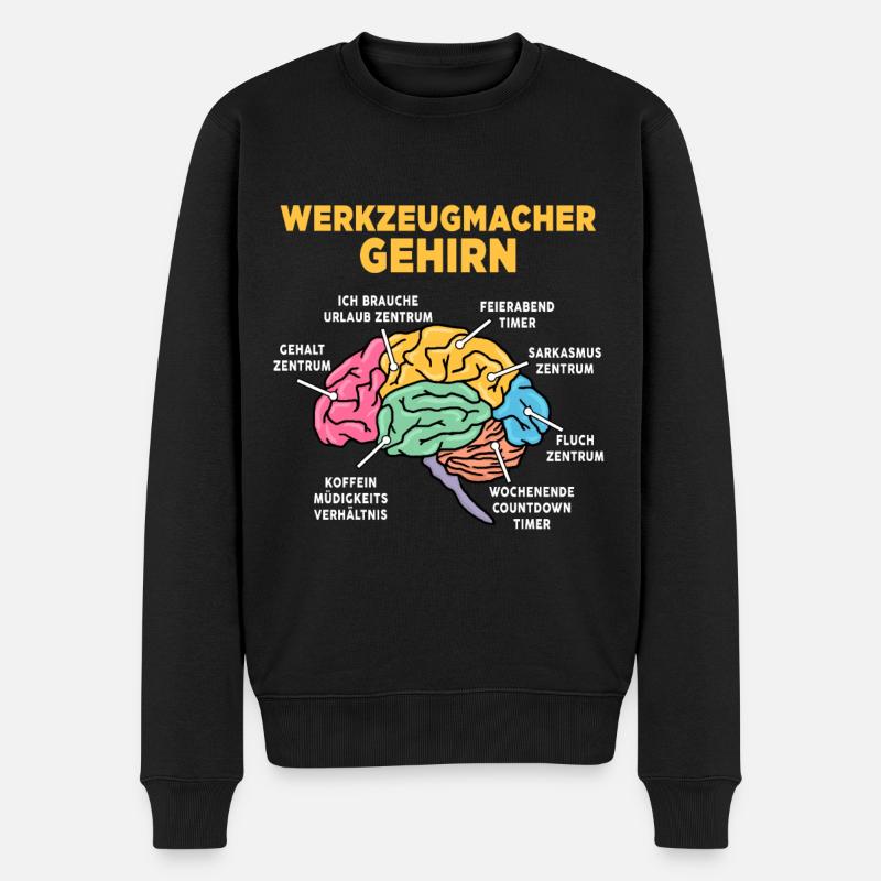 Werkzeugmacher - Männer Premium Bio Pullover - Schwarz