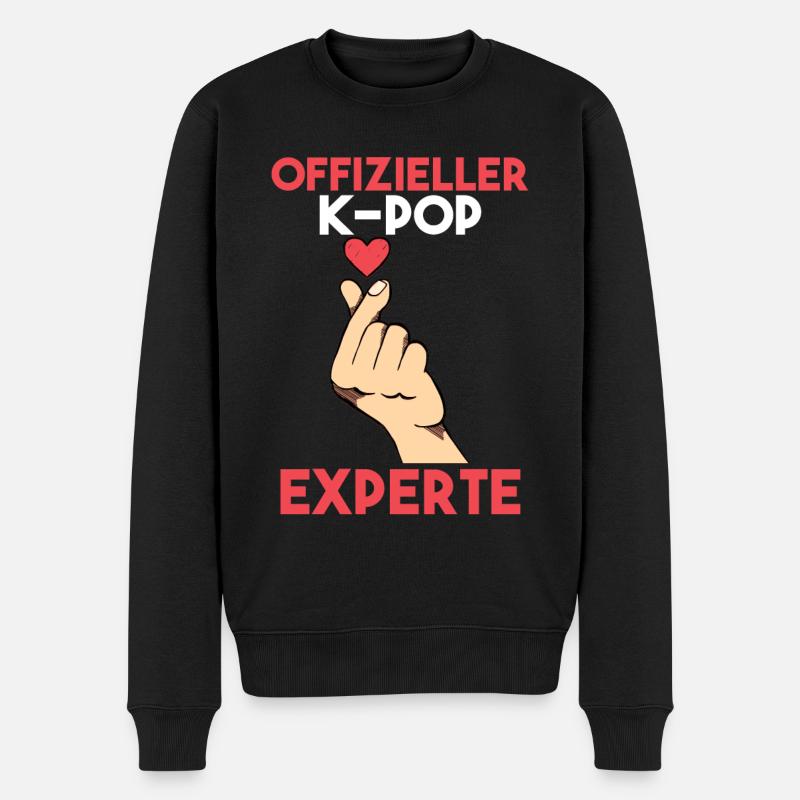 K-pop - Männer Premium Bio Pullover - Schwarz