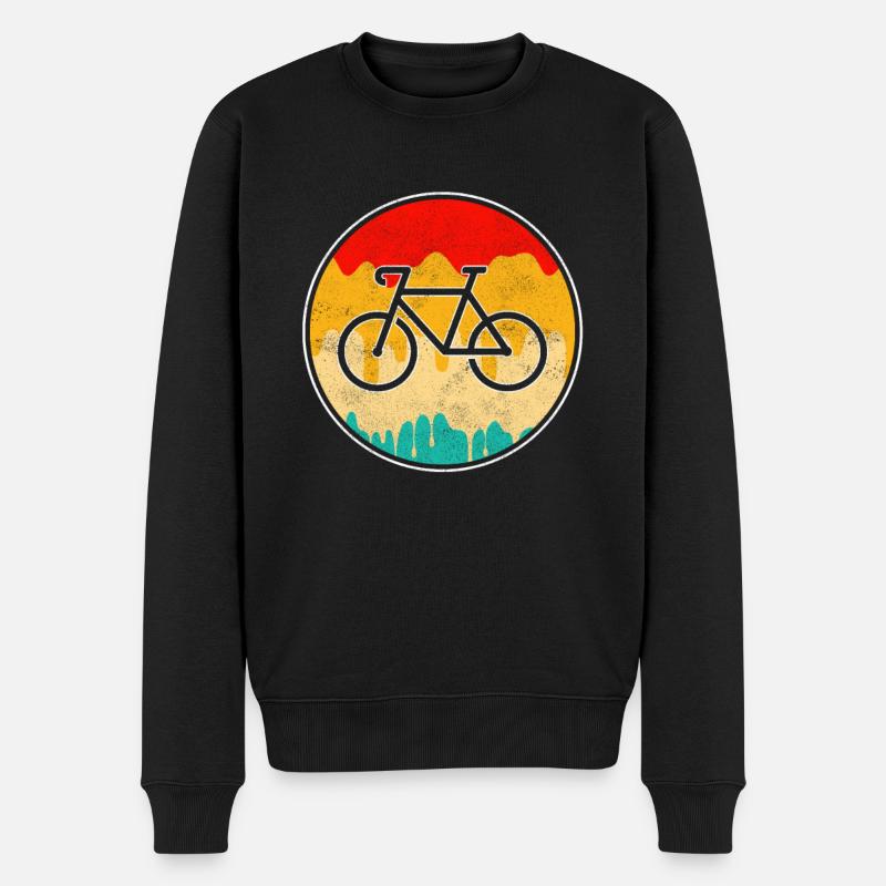 Vélo Rétro - Pull Premium bio Homme - noir