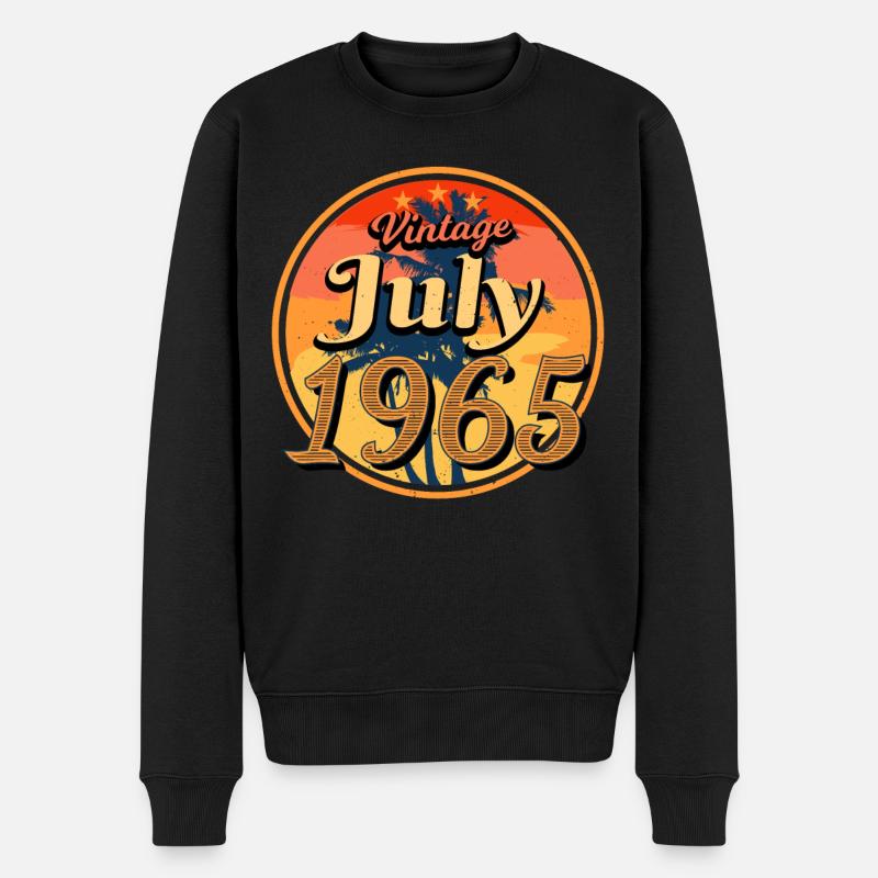 Juillet 1965 Millésime - Pull Premium bio Homme - noir
