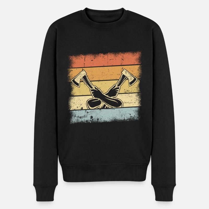 Cadeaux de bûcheron - Pull Premium bio Homme - noir