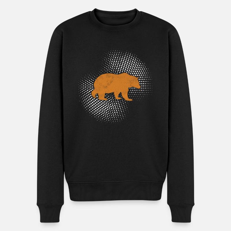 Bär - Männer Premium Bio Pullover - Schwarz