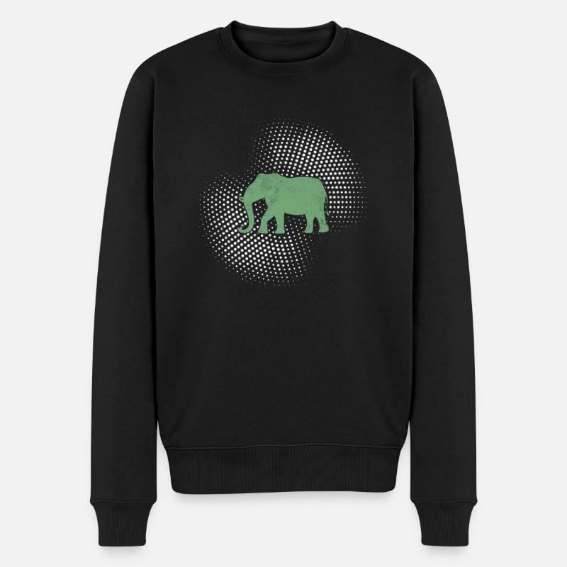 Éléphant - Pull Premium bio Homme - noir