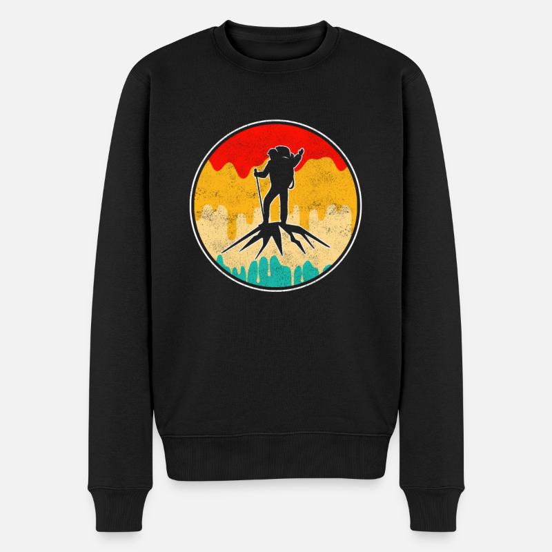 Alpinisme Rétro - Pull Premium bio Homme - noir