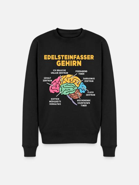 Edelsteinfasser - Männer Premium Bio Pullover - Schwarz