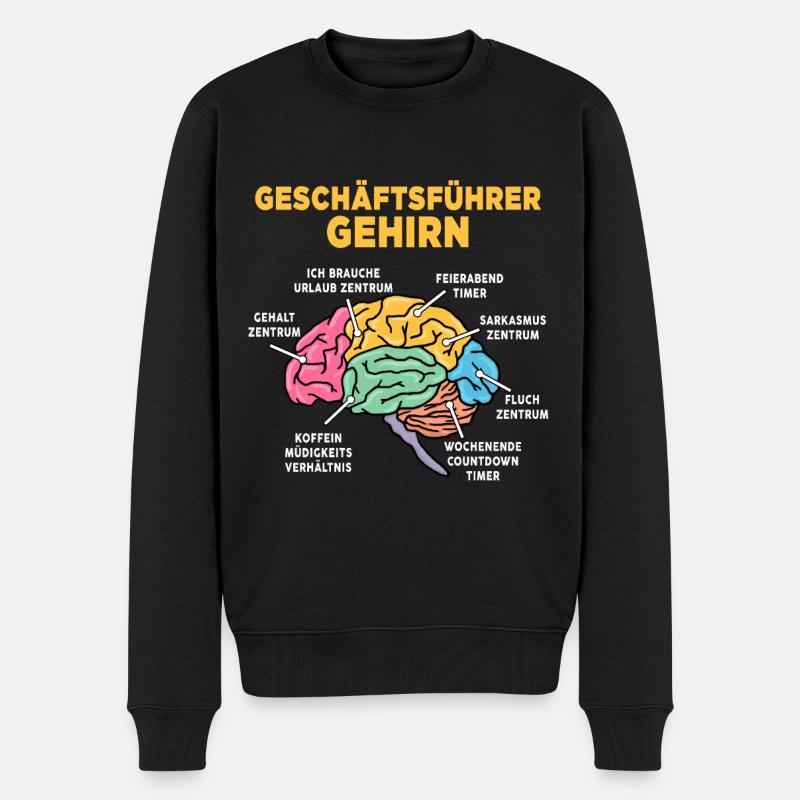 Geschäftsführer - Männer Premium Bio Pullover - Schwarz