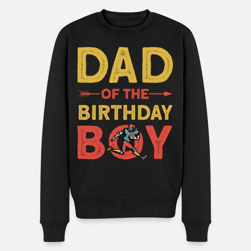 Papa du garçon d’anniversaire - Pull Premium bio Homme - noir
