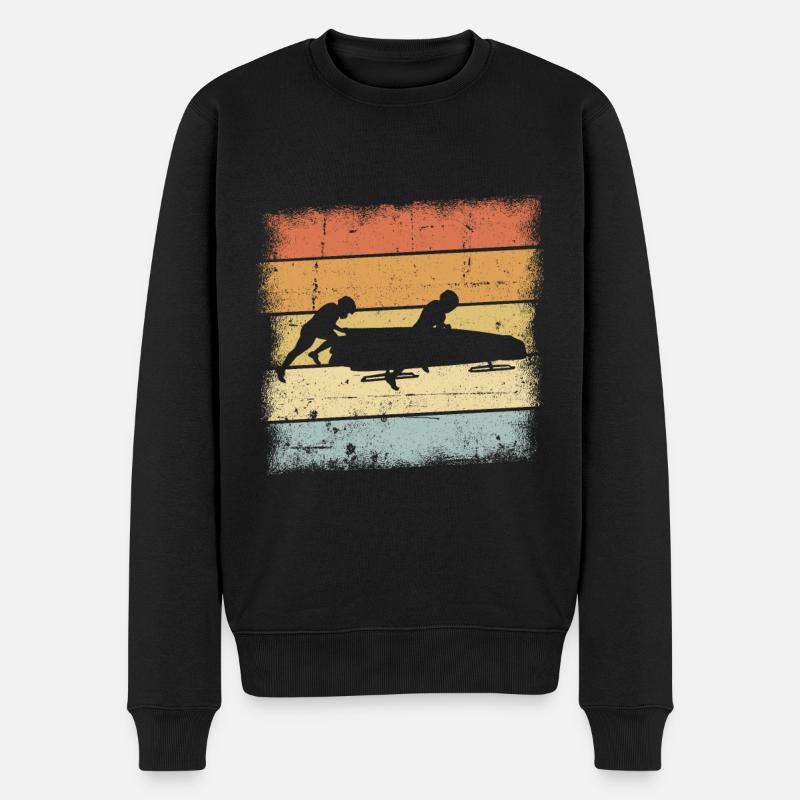 Bob Sled Coucher de soleil - Pull Premium bio Homme - noir