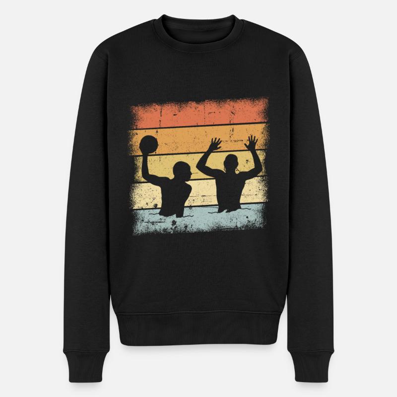 Conception de water-polo - Pull Premium bio Homme - noir