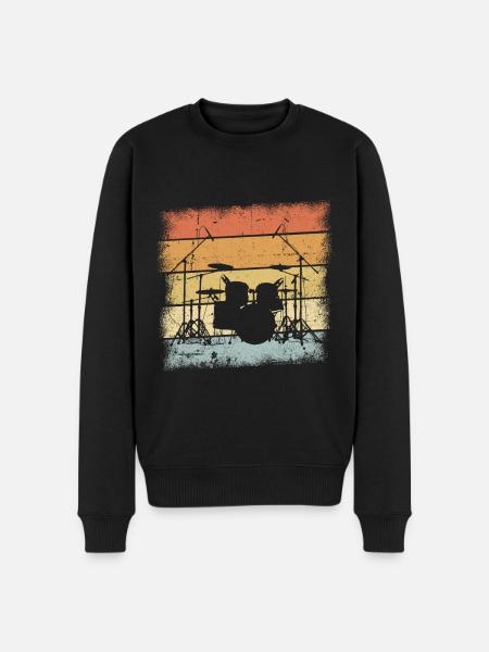 Drummer - Men's Premium Organic Jumper - black
