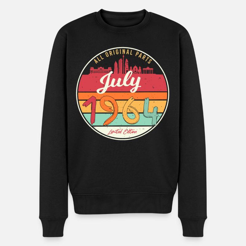 Millésime de juillet 1964 - Pull Premium bio Homme - noir
