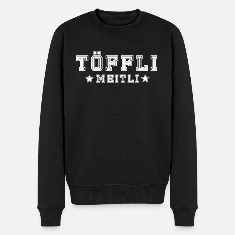 Töfflimeitl - Männer Premium Bio Pullover - Schwarz