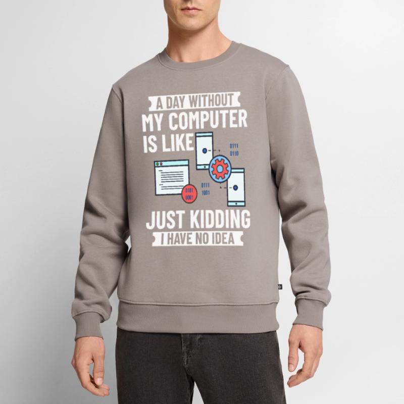 Programmer Programming Computer Developer Pc Men's Premium Organic Jumper