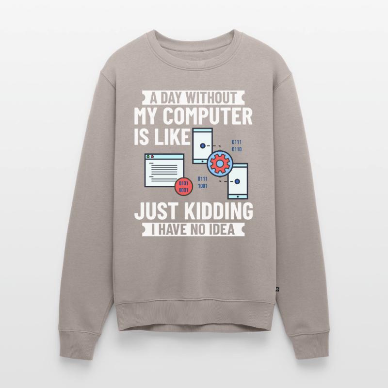 Programmer Programming Computer Developer Pc Men's Premium Organic Jumper
