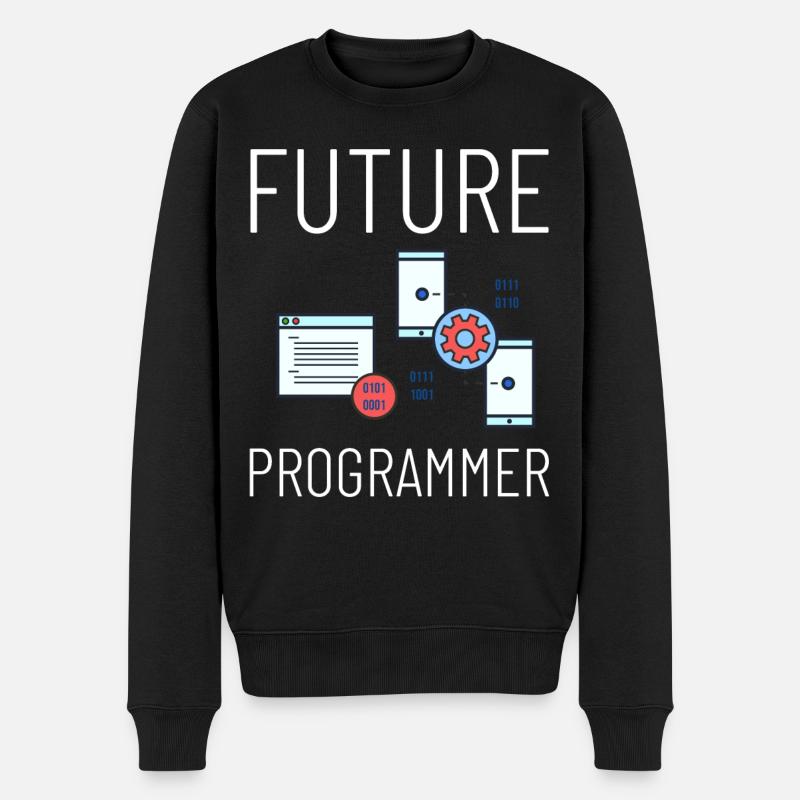 Programmierer Programmieren Computerentwickler Pc - Männer Premium Bio Pullover - Schwarz