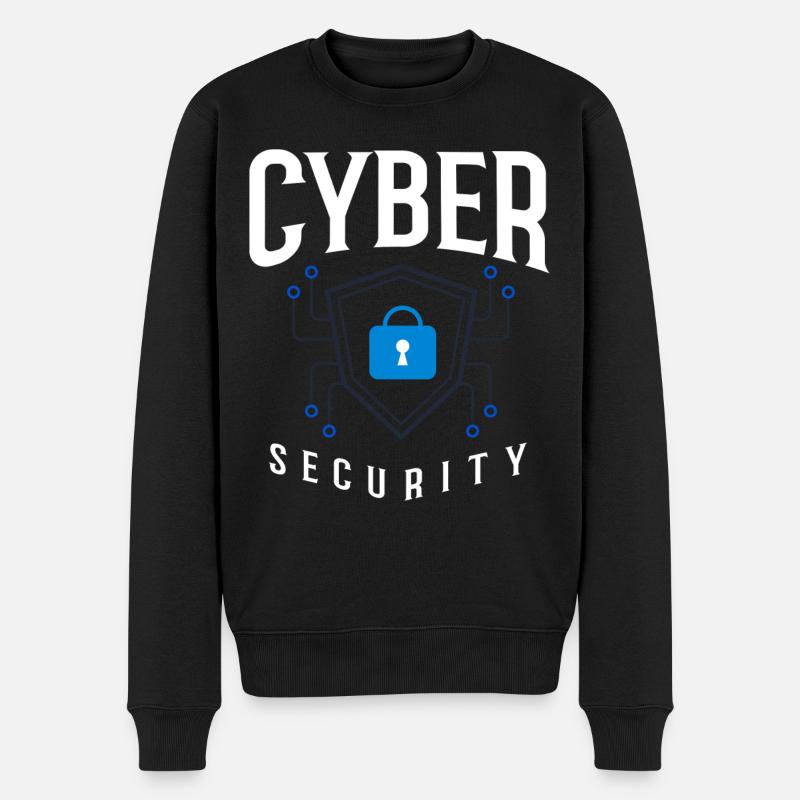 Cyber Security Information Computer Sicherheit - Männer Premium Bio Pullover - Schwarz