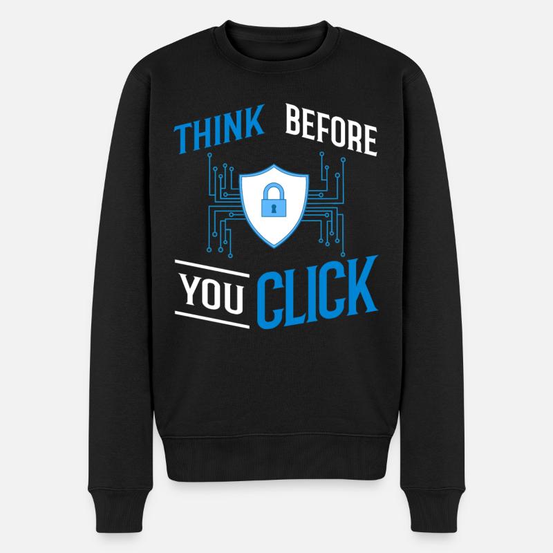 Cyber Security Information Computer Sicherheit - Männer Premium Bio Pullover - Schwarz
