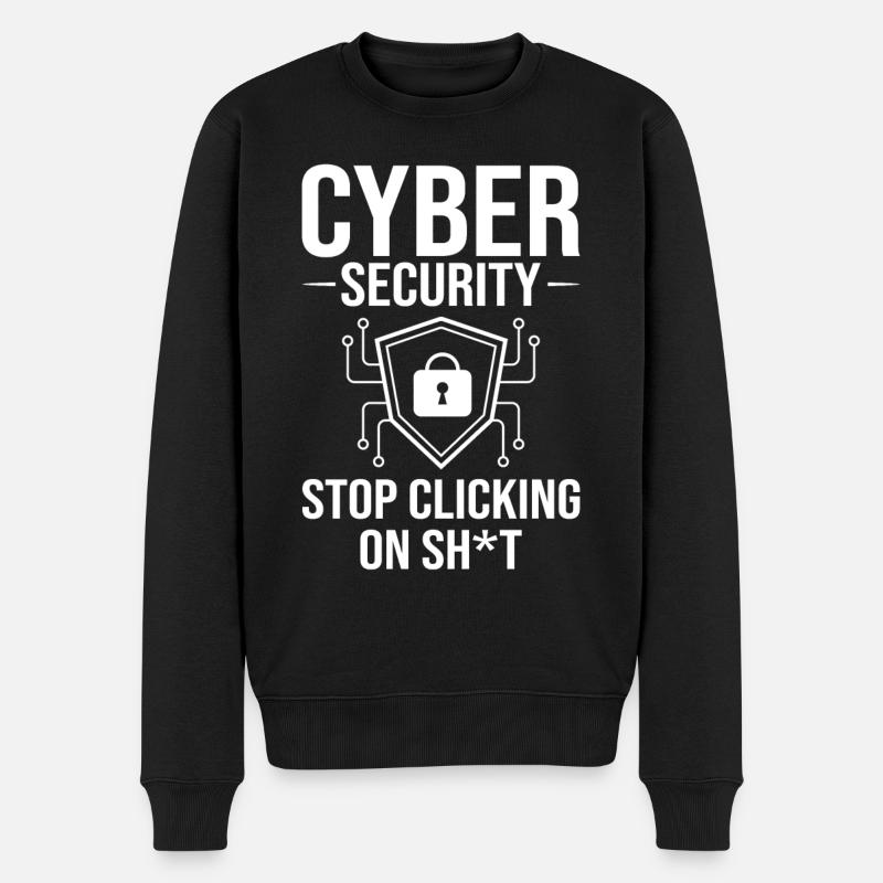 Cyber Security Information Computer Sicherheit - Männer Premium Bio Pullover - Schwarz