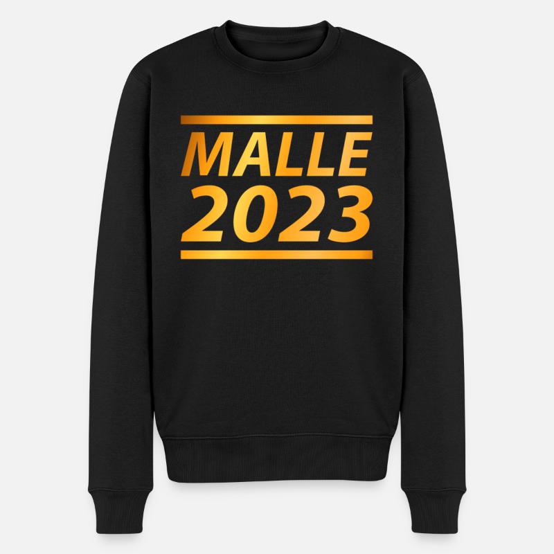 Malle 2023 - Männer Premium Bio Pullover - Schwarz