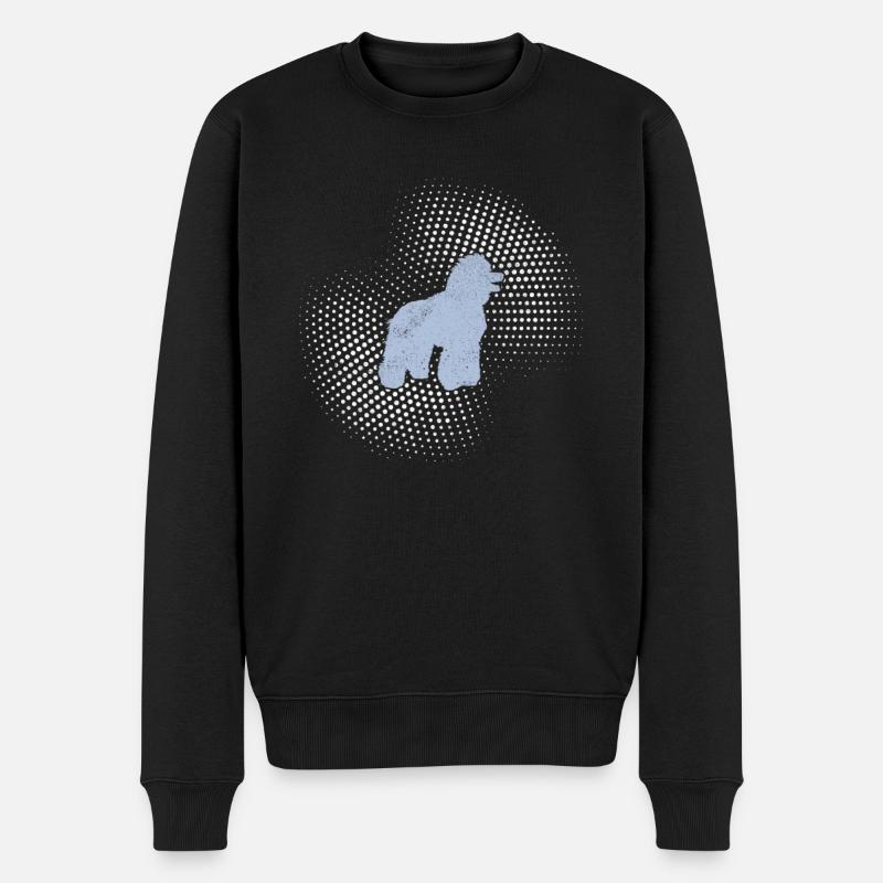 Pudel - Männer Premium Bio Pullover - Schwarz
