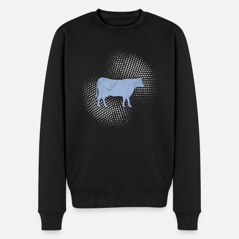 Bœuf de vache - Pull Premium bio Homme - noir