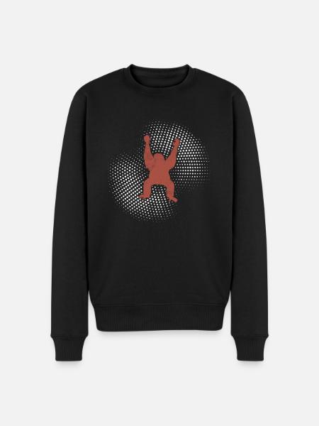Orang-outan - Pull Premium bio Homme - noir