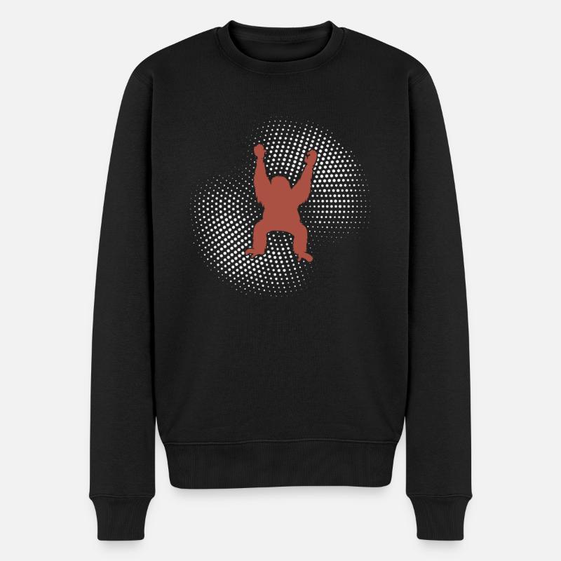 Orang-outan - Pull Premium bio Homme - noir
