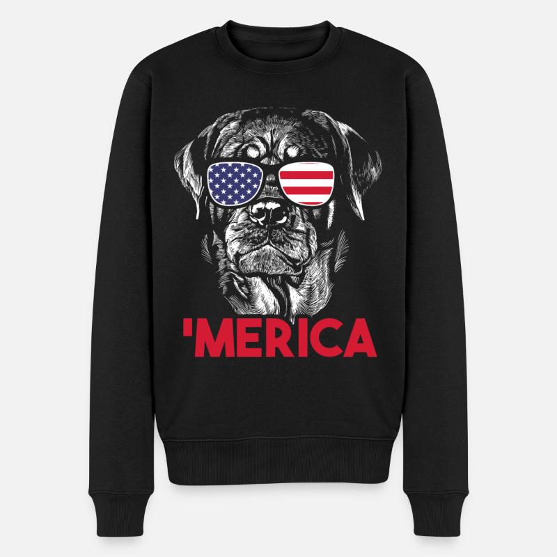 Rottweiler Merica - Pull Premium bio Homme - noir