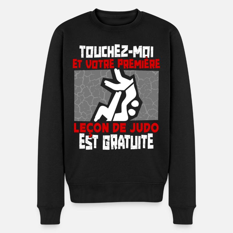 Judo Humour - Pull Premium bio Homme - noir