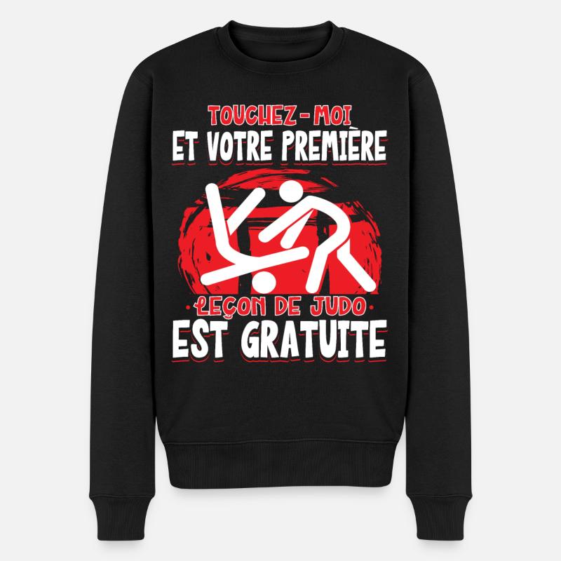 Judo Humour - Pull Premium bio Homme - noir
