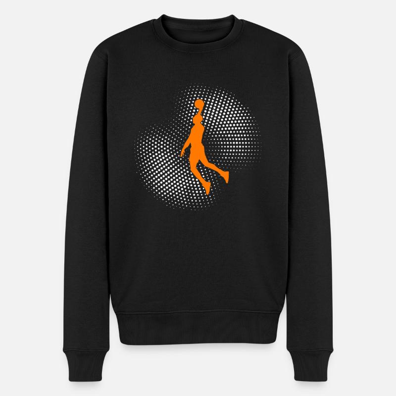 basket-ball - Pull Premium bio Homme - noir