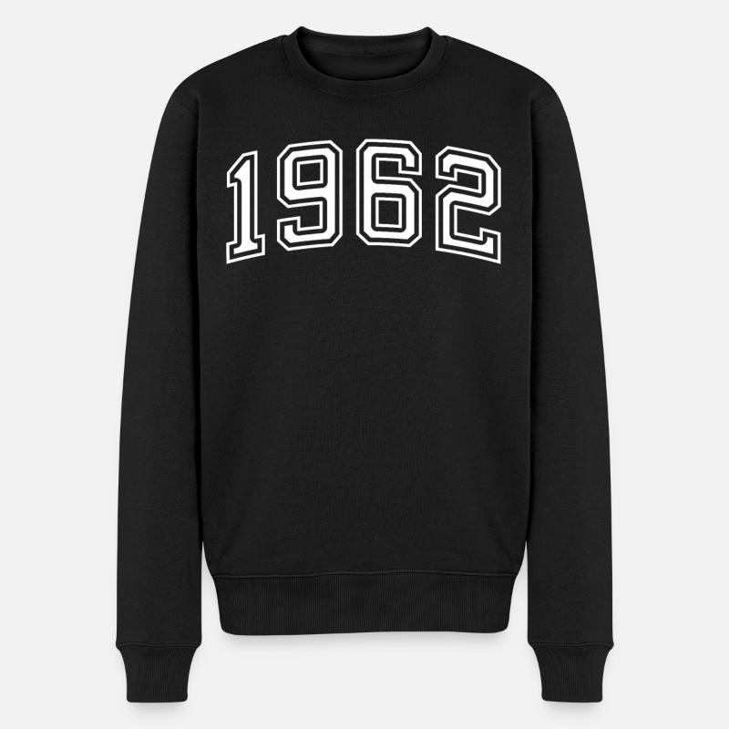 Année 1962 En blanc - Pull Premium bio Homme - noir