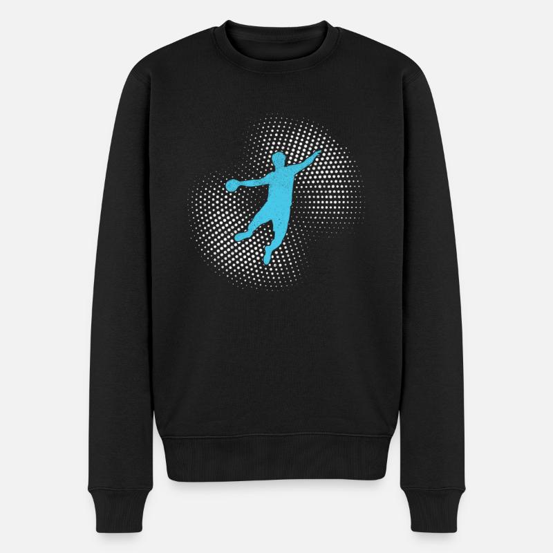 handball - Männer Premium Bio Pullover - Schwarz