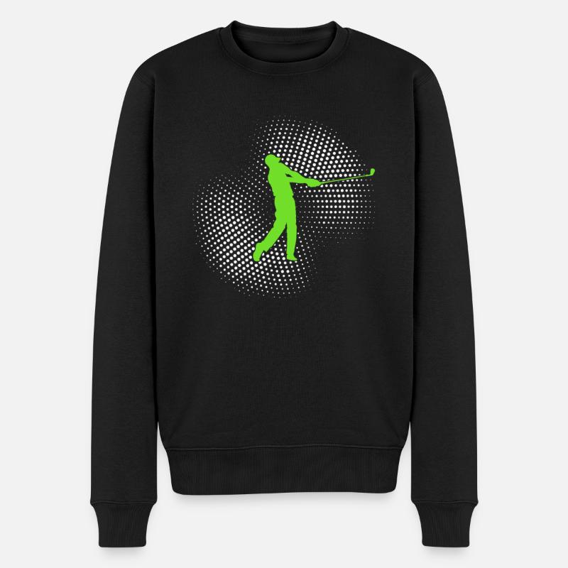 golf - Männer Premium Bio Pullover - Schwarz