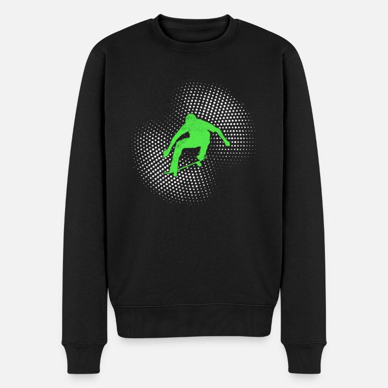 Skateboarding - Männer Premium Bio Pullover - Schwarz