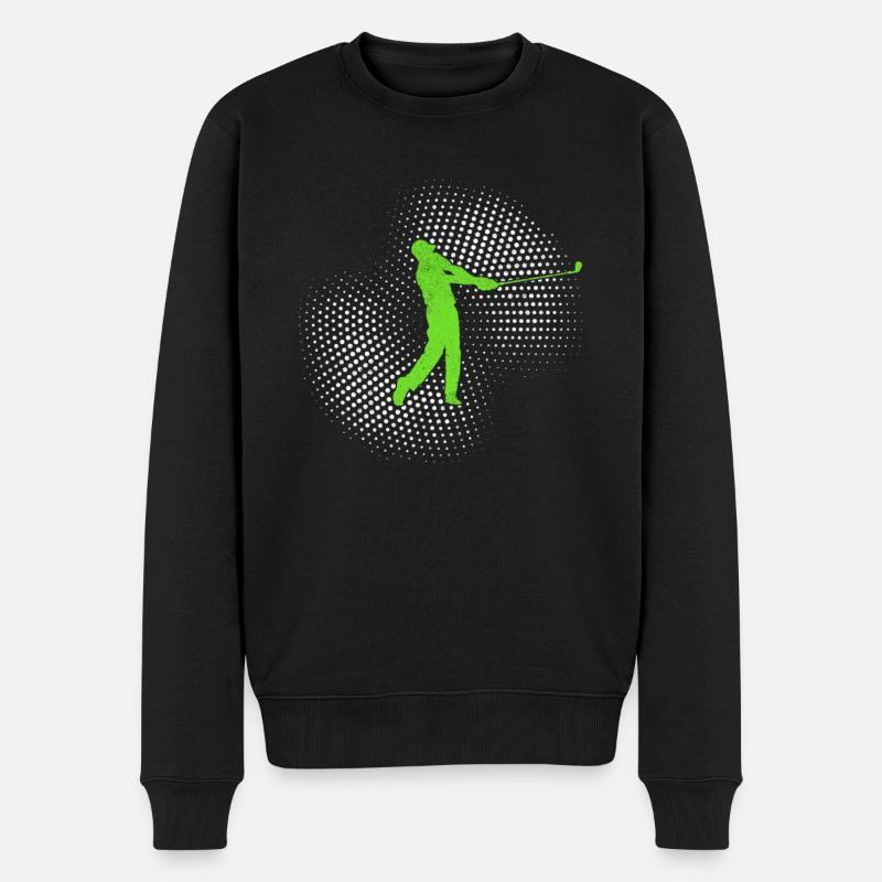 golf - Männer Premium Bio Pullover - Schwarz