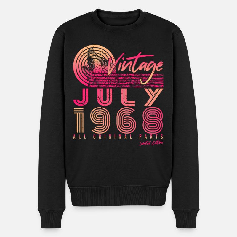 Année de construction 1968 Juillet - Pull Premium bio Homme - noir