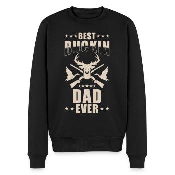 Jäger Vater Papa Jagd Vatertag Geschenk - Männer Premium Bio Pullover - Schwarz - Vorne - Nico (187cm)