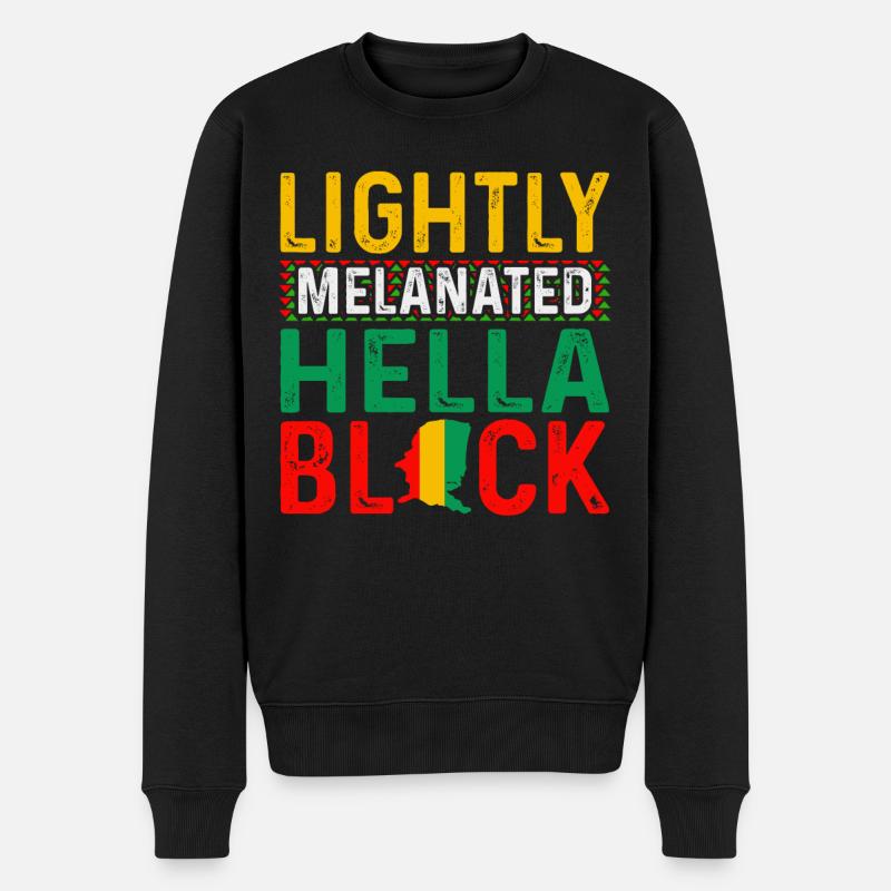 Black History Month Black History American - Männer Premium Bio Pullover - Schwarz