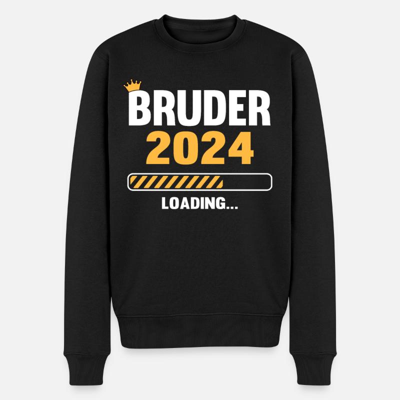 Bruder 2024 Loading - Männer Premium Bio Pullover - Schwarz