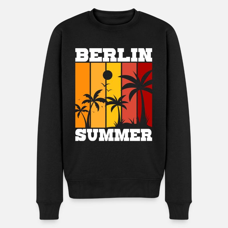 Berlin Été - Pull Premium bio Homme - noir