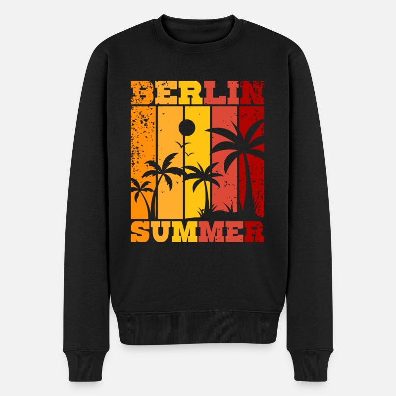 Berlin Été - Pull Premium bio Homme - noir