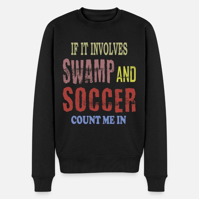 Swamp Soccer - Männer Premium Bio Pullover - Schwarz