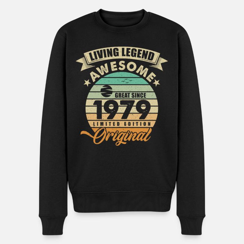 1979 Anniversaire Retro Orginal - Pull Premium bio Homme - noir